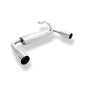 Silencieux arrière duplex sport 100% inox 1x114mm type 10 FOX EXHAUST SYSTEMS pour HONDA CIVIC 4 (EC8/EC9/ED6/ED7/ED9)