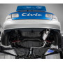 Silencieux arrière sport 100% inox 1x90mm type 24 FOX EXHAUST SYSTEMS pour HONDA CIVIC 5 (EG2/EG3)