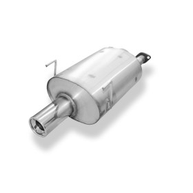 Silencieux arrière sport 100% inox 1x90mm type 13 FOX EXHAUST SYSTEMS pour HONDA CIVIC 5