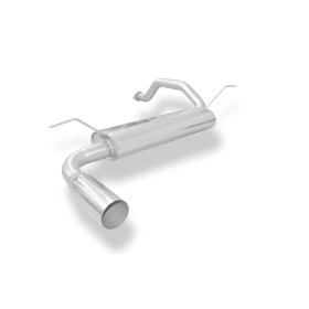 Silencieux arrière sport 100% inox 1x90mm type 10 FOX EXHAUST SYSTEMS pour HONDA CIVIC 5