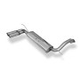 Silencieux arrière sport 100% inox 2x76mm type 10 FOX EXHAUST SYSTEMS pour HONDA CIVIC 5
