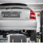 Silencieux arrière sport 100% inox 1x90mm type 24 FOX EXHAUST SYSTEMS pour HONDA CIVIC 6 (EJ9)