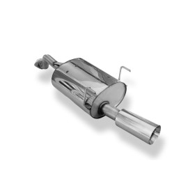 Silencieux arrière sport 100% inox 1x100mm type 24 FOX EXHAUST SYSTEMS pour HONDA CIVIC 6 COUPÉ (EJ6)