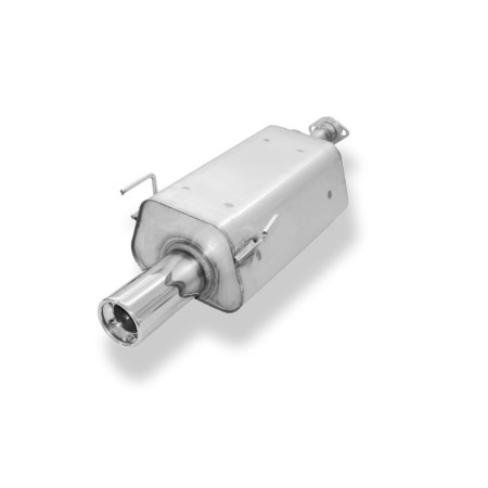 Silencieux arrière sport 100% inox 1x90mm type 13 FOX EXHAUST SYSTEMS pour HONDA CIVIC 7 (5 portes)