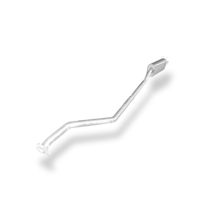 Silencieux avant sport 100% inox FOX EXHAUST SYSTEMS pour HONDA CIVIC 7 (5 portes)