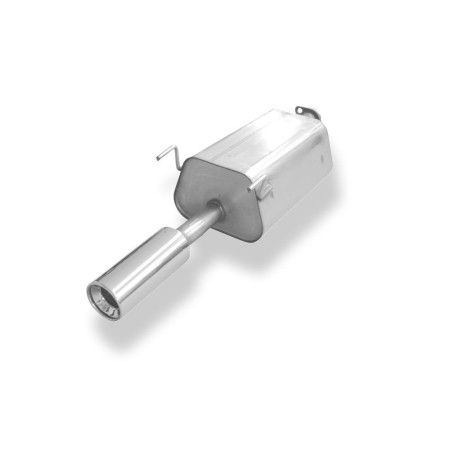 Silencieux arrière sport 100% inox 1x90mm type 13 FOX EXHAUST SYSTEMS pour HONDA CIVIC 7 COUPÉ (EM2)