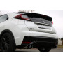 Silencieux arrière sport 100% inox 2x90mm type 12 FOX EXHAUST SYSTEMS pour HONDA CIVIC 9 (FK2)