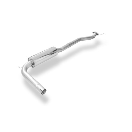 Silencieux avant sport 100% inox FOX EXHAUST SYSTEMS pour HONDA CIVIC 9 (FK2)