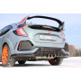 Silencieux arrière central sport 100% inox Ø100/90/100mm type 25 FOX EXHAUST SYSTEMS pour HONDA CIVIC 10 TYPE R (FK801)