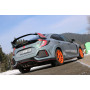 Silencieux arrière central sport 100% inox Ø100/90/100mm type 25 FOX EXHAUST SYSTEMS pour HONDA CIVIC 10 TYPE R (FK801)