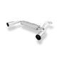 Silencieux arrière duplex sport 100% inox 1x114mm type 10 FOX EXHAUST SYSTEMS pour HONDA CRX II (EC8/EC9/ED6/ED7/ED9)