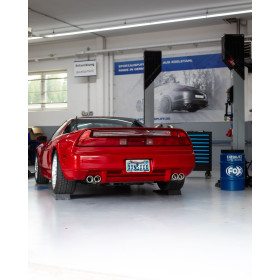 Silencieux arrière duplex sport 100% inox 2x76mm type 16 FOX EXHAUST SYSTEMS pour HONDA NSX