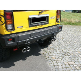 CATBACK - Silencieux arrière duplex sport 100% inox 2x100mm type 25 FOX EXHAUST SYSTEMS pour HUMMER H2 (2008-)