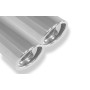 Silencieux arrière duplex sport 100% inox 2x90mm type 17 FOX EXHAUST SYSTEMS pour HUMMER H3