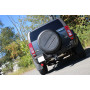 Silencieux arrière duplex sport 100% inox 1x100mm type 25 FOX EXHAUST SYSTEMS pour HUMMER H3