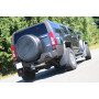 Silencieux arrière duplex sport 100% inox 1x100mm type 25 FOX EXHAUST SYSTEMS pour HUMMER H3