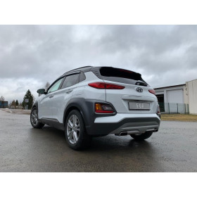 Silencieux arrière duplex sport 100% inox 1x145x65mm type 59 FOX EXHAUST SYSTEMS pour HYUNDAI KONA (4WD)