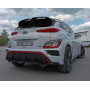 Silencieux arrière duplex sport 100% inox 1x130mm type 14 FOX EXHAUST SYSTEMS pour HYUNDAI KONA N (2WD)