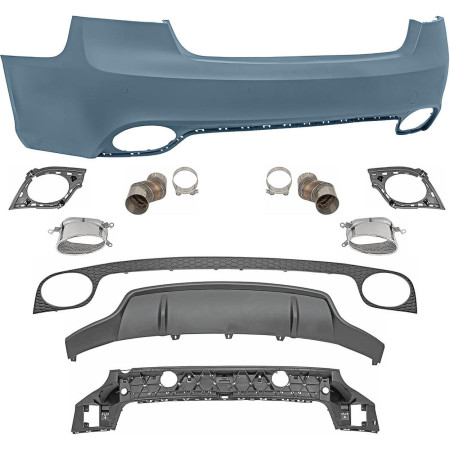 Pare-chocs arrière V2 "look RS5" AUDI A5 (B8) 2007-2016 (avec/sans Parctronic)
