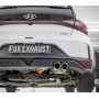 CATBACK - Silencieux arrière sport 100% inox 2x90mm type 25 + silencieux avant FOX EXHAUST SYSTEMS pour HYUNDAI i20 (BC3)