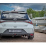 CATBACK - Silencieux arrière sport 100% inox 2x90mm type 25 + silencieux avant FOX EXHAUST SYSTEMS pour HYUNDAI i20 (BC3)