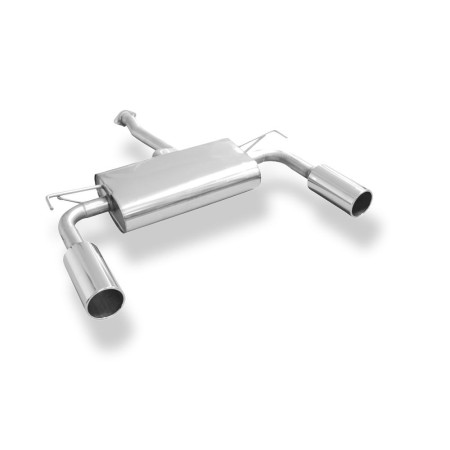 Silencieux arrière duplex sport 100% inox 1x100mm type 12 FOX EXHAUST SYSTEMS pour HYUNDAI ix35