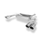 Silencieux arrière duplex sport 100% inox 2x80mm type 16 FOX EXHAUST SYSTEMS pour HYUNDAI ix35