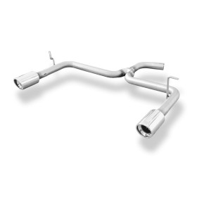 Système d'embout duplex sport 100% inox 1x90mm type 17 FOX EXHAUST SYSTEMS pour HYUNDAI i30 (FD/CZ)
