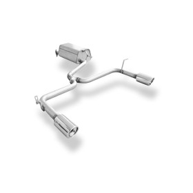 Silencieux arrière duplex sport 100% inox 1x90mm type 17 FOX EXHAUST SYSTEMS pour HYUNDAI i30 (FD/CZ)