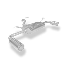 Silencieux arrière duplex sport 100% inox 1x100mm type 12 FOX EXHAUST SYSTEMS pour HYUNDAI i30 Turbo (GD)