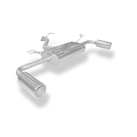 Silencieux arrière duplex sport 100% inox 1x100mm type 12 FOX EXHAUST SYSTEMS pour HYUNDAI i30 Turbo (GD)