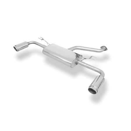 Silencieux arrière duplex sport 100% inox 1x100mm type 27 FOX EXHAUST SYSTEMS pour HYUNDAI i30 Turbo (GD)