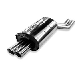 Silencieux arrière sport 100% inox 2x76mm type 25 FOX EXHAUST SYSTEMS pour BMW X3 TYPE E83