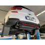 Kit d'embouts d'échappement 100% inox 1x129x106mm type 32 FOX EXHAUST SYSTEMS pour HYUNDAI i30 N-Performance Berline (PDE)