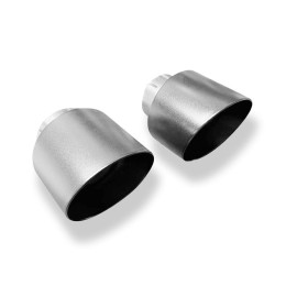 Kit d'embouts d'échappement 100% inox 1x114mm type 25 FOX EXHAUST SYSTEMS pour HYUNDAI i30 N-Performance Berline (PDE)