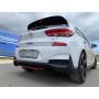 Kit d'embouts d'échappement 100% inox 1x129x106mm type 32 FOX EXHAUST SYSTEMS pour HYUNDAI i30 N-Performance Fastback (PDE)