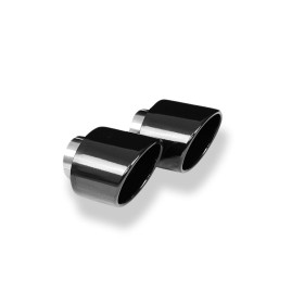 Kit d'embouts d'échappement 100% inox 1x129x106mm type 32 FOX EXHAUST SYSTEMS pour HYUNDAI i30 N-Performance Fastback (PDE)