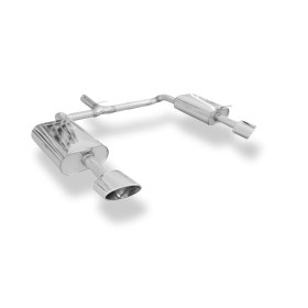 Silencieux arrière duplex sport 100% inox 1x160x90mm type 38 FOX EXHAUST SYSTEMS pour HYUNDAI i40 CW (1.6L)