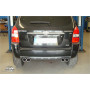 Silencieux arrière duplex sport 100% inox 2x90mm type 12 FOX EXHAUST SYSTEMS pour HYUNDAI TUCSON 2.7L (JM)