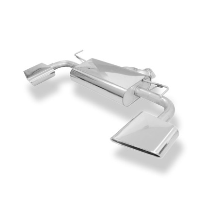 Silencieux arrière duplex sport 100% inox 1x220x85mm type 49 FOX EXHAUST SYSTEMS pour HYUNDAI TUCSON (TLE)