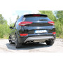 Silencieux arrière duplex sport 100% inox 2x115x85mm type 38 FOX EXHAUST SYSTEMS pour HYUNDAI TUCSON (TLE)