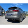 Silencieux arrière sport 100% inox 2x115x85mm type 44 FOX EXHAUST SYSTEMS pour HYUNDAI TUCSON avec AdBlue (TLE)