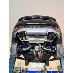 Silencieux arrière duplex sport 100% inox 2x90mm type 14 FOX EXHAUST SYSTEMS pour HYUNDAI TUCSON (NX4)