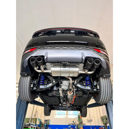 Silencieux arrière duplex sport 100% inox 2x90mm type 14 FOX EXHAUST SYSTEMS pour HYUNDAI TUCSON (NX4)