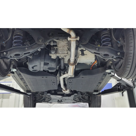 Silencieux avant sport 100% inox FOX EXHAUST SYSTEMS pour HYUNDAI TUCSON (NX4) à grande batterie