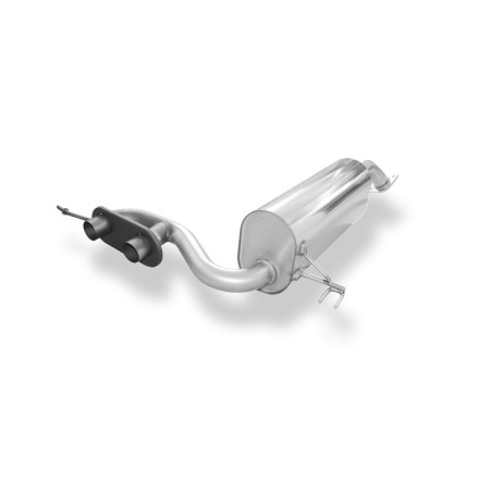 Silencieux arrière sport 100% inox FOX EXHAUST SYSTEMS pour HYUNDAI VELOSTER