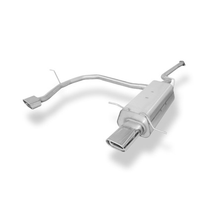 Silencieux arrière duplex sport 100% inox 1x135x80mm type 53 FOX EXHAUST SYSTEMS pour HYUNDAI SANTA FÉ (SM)