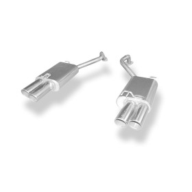 Silencieux arrière duplex sport 100% inox 2x90mm type 16 FOX EXHAUST SYSTEMS pour HYUNDAI SANTA FÉ (CM)