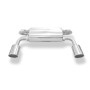 Silencieux arrière duplex sport 100% inox 1x129x106mm type 32 FOX EXHAUST SYSTEMS pour INFINITI FX30d