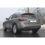 Silencieux arrière duplex sport 100% inox 1x129x106mm type 32 FOX EXHAUST SYSTEMS pour INFINITI FX30d
